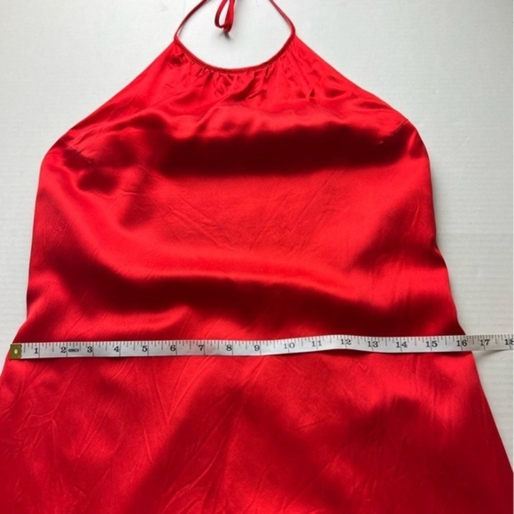 Stunning Red Halter Neck Long Maxi Dress Evening Gown - Picture 5 of 10